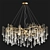 Serip Aqua Chandelier - Handmade Bronze Pendant 3D model small image 1