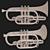 Gilded Subrano Brass Instrument 3D model small image 2