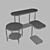 Modern Porter Table Set 3D model small image 4