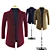 Luxurious Cashmere Coat: Perfect Fit Guarantee 3D model small image 6