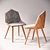 Unique Oleandro Wood Chair: Elegant, Modern Design 3D model small image 1