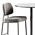 Elegant Genova Table and Kapoor Bar Chair - Perfect Pair! 3D model small image 4