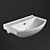 Sanita Luxe Best 65: Stylish Washbasin with Corona Render - Easy Download 3D model small image 1