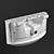 Sanita Luxe Best 65: Stylish Washbasin with Corona Render - Easy Download 3D model small image 2