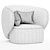 Swell Armchair: Modern Elegance by Grado Design 3D model small image 2