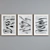 Abstract Line Pattern Picture Frame Set 3D model small image 5