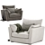 Stylish Icon Armchair 3D model small image 3