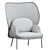 MDD MESH High-back Wingchair: Elegant Design, Ultimate Comfort 3D model small image 5