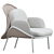 Modern Mesh Wingchair: Krystian Kowalski Collection 3D model small image 3