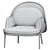 Modern Mesh Wingchair: Krystian Kowalski Collection 3D model small image 5