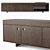 Boteco Oak Sideboard with Sahara Noir Marble 3D model small image 2