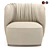 Distinctive Sipario Lounge Chair by Ghidini1961 3D model small image 2