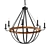 Industrial Dewdrop Chandelier: A Modern Lighting Marvel 3D model small image 1