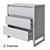 Compact 3-Drawer Chest: Stylish Space-Saver 3D model small image 4