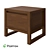 Modern Canadian Nightstand with Drawer 3D model small image 1