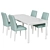 Strandtorp/Bergmund White Table & Chairs 3D model small image 3