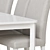 Strandtorp/Bergmund White Table & Chairs 3D model small image 4