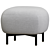 Stylish Upholstered Pouf: BUDDY 211 - Pedrali 3D model small image 1