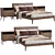 Sleek Wood Bed | West Elm 3D model small image 4