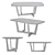 Art Wood Barrel Tables: Sleek Design, Multiple Sizes & Material Options 3D model small image 5