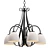 Elegant Sweeping Taper Chandelier 3D model small image 1