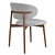 Elegant Wood Chair: Oleandro 3D model small image 2