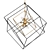 Cubist Pendant: Black & Gold Elegance 3D model small image 1