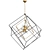 Cubist Pendant: Black & Gold Elegance 3D model small image 2