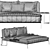 Flexform Lifesteel: Modern Millimeter-perfect Sofa 3D model small image 5