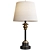 Modern Oil Rubbed Bronze Accent Lamp 3D model small image 1