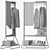 Sleek Coat Stand 3D model small image 5