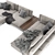 Blanche Ermes Composition D: Modern Modular Sofa 3D model small image 3
