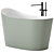 Elegant Flumood Bathtub: Antonio Lupi Design 3D model small image 2