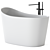 Elegant Flumood Bathtub: Antonio Lupi Design 3D model small image 3