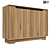 Modern Cabinet F2 02: Stylish Storage Solution 3D model small image 1