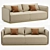 Modern Denning Sofa | Sleek & Stylish 3D model small image 1