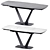 Folding Livorno Table: Stylish Ceramics 3D model small image 1