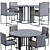 Sleek Charlie Table by Meridian 3D model small image 5