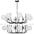 Elegant Felicitat Chandelier 103 3D model small image 3