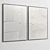 Elegant Dual-Frame Plaster Art 3D model small image 4