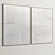 Elegant Dual-Frame Plaster Art 3D model small image 5