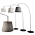 Modern Arc Floor Lamps 3D model small image 1