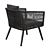 Outdoor Garden Chair - Artificial Rattan Elegance 3D model small image 4