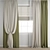 Premium Polygonal Curtain Model 3D model small image 1