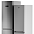 Beko Refrigerator Set: Side by Side and Freezer 3D model small image 5