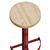 Sleek Sally Barstool: Modern & Comfy 3D model small image 2