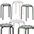 Stylish & Compact Marius Stool 3D model small image 1