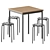 Contemporary Sandberg Table & Marius Stool 3D model small image 1