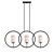 Modern Linear Chandelier 3D model small image 1