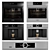 Bosch Ovens Collection: Benchmark Double & Single Oven + Coffee Maker 3D model small image 4
